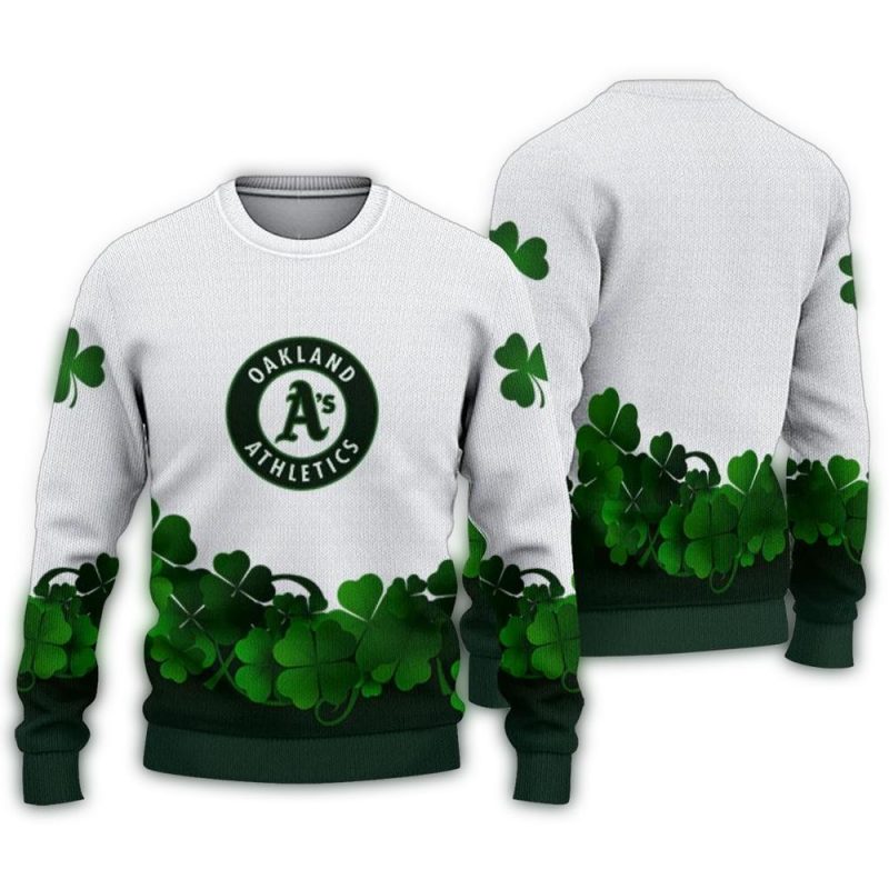 Oakland Athletics St Patrick Ugly Sweater 1