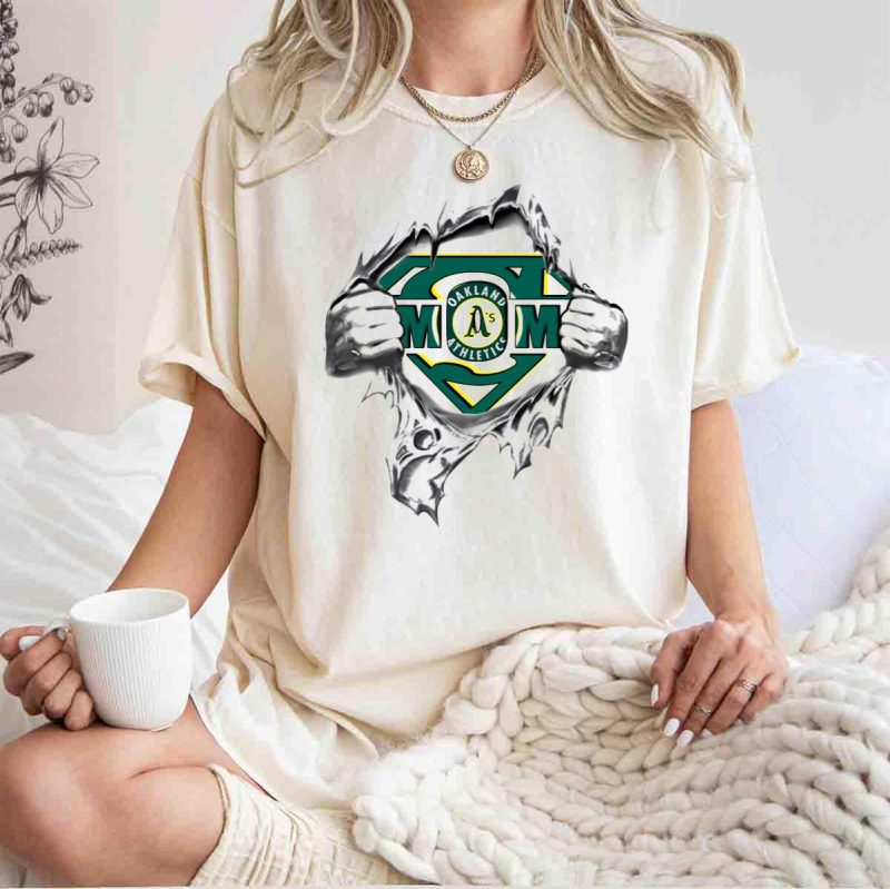 Oakland Athletics Super Logo Ripped T Shirt t shirt 1 1