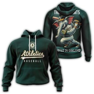 Oakland Athletics Elephants All Over Print Hoodie For Fans