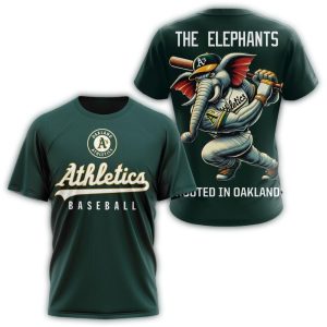 Oakland Athletics The Elephants All Over Print T Shirt