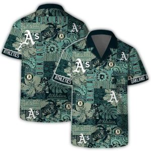 Oakland Athletics Tribal Patchwork Hawaiian Shirt For Fans And Collectors