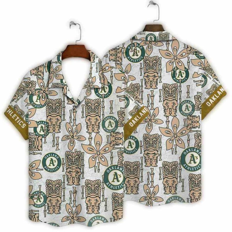 Oakland Athletics Tropical Tiki Hawaiian Shirt 1