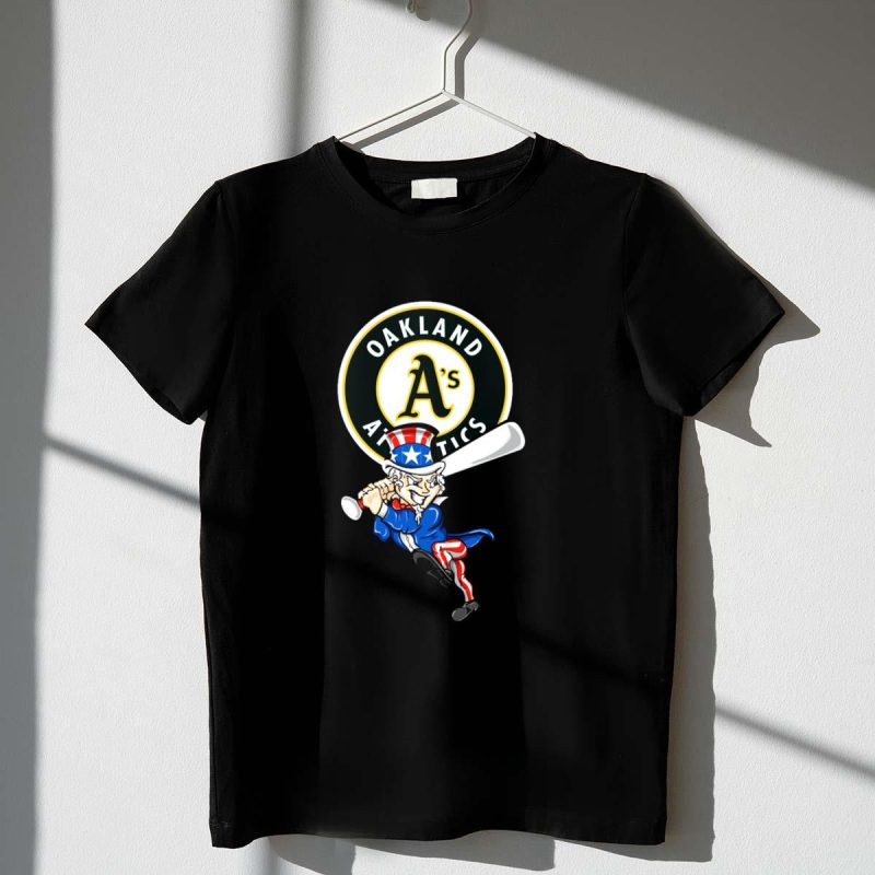 Oakland Athletics Uncle Sam Baseball 4th July Patriotic T Shirt t shirt 1 1