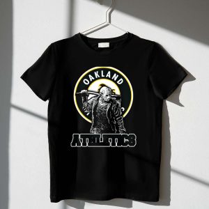 Oakland Athletics Jason Voorhees Crossover Logo Fan T-Shirt For Die-Hard Fans