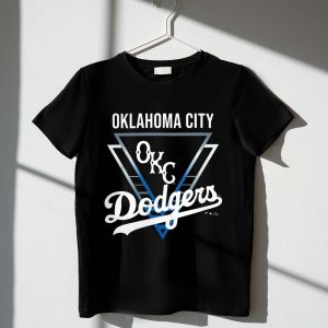 Oklahoma City Dodgers Athletic Triangle T-Shirt - Okc Fan Apparel