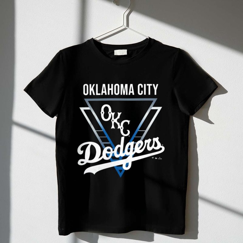 Oklahoma City Dodgers OKC Dodgers Athletic Triangle T Shirt.jpeg t shirt 1 1