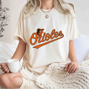 Baltimore Orioles Classic Script Logo Baseball T-Shirt For Fans