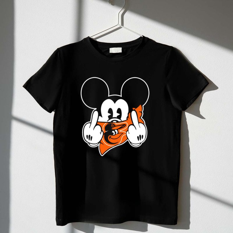 Orioles Mickey Middle Finger Bandana T Shirt t shirt 1 1