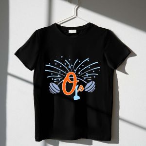 Fireworks Orioles Os Barbell T-Shirt - Perfect For Fans & Celebrations