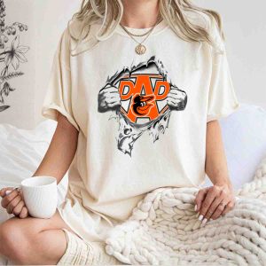 Baltimore Orioles Super Dad Ripped T-Shirt With Baseball Emblem