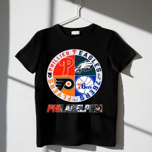 Philadelphia Sports Team T-Shirt - Phillies, Eagles, 76ers, Flyers Gear