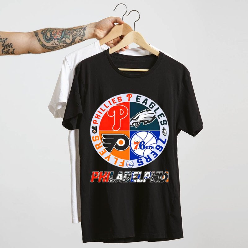 Philadelphia Sports Team T-Shirt - Phillies, Eagles, 76ers, Flyers Gear - Image 4