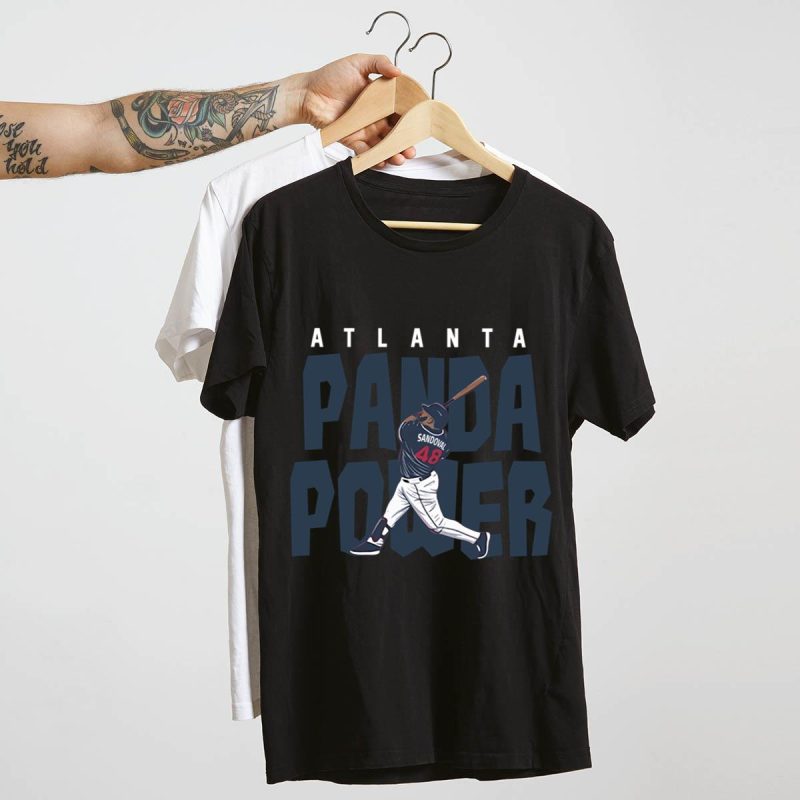 Pablo Sandoval Atlanta Braves Panda Power T-Shirt For Fans - Image 4
