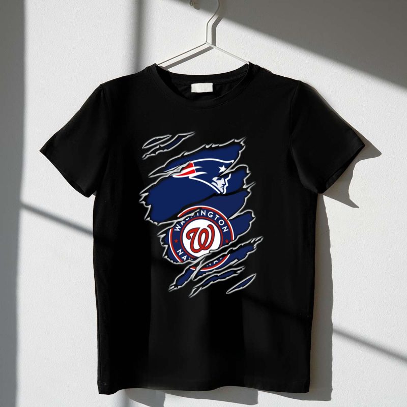 Patriots Washington Nationals Team Fusion T Shirt t shirt 1 1