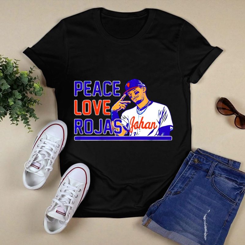 Philadelphia Phillies Peace Love Rojas T-Shirt for Dedicated Fans - Image 5