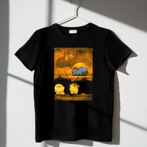 Charlie Brown & Linus Halloween Dodgers Night Scene T-Shirt For Fans