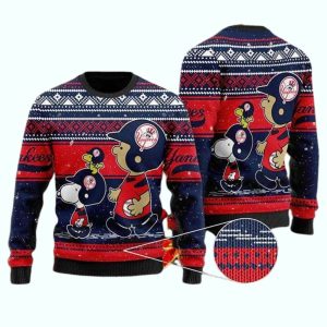 Snoopy New York Yankees Ugly Sweater - Peanuts Holiday Apparel