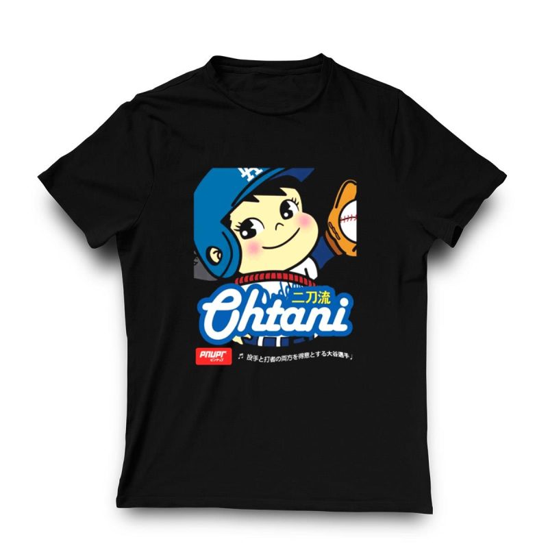 Peko Shohei Ohtani Cartoon Graphic T-Shirt for Fans - Image 3