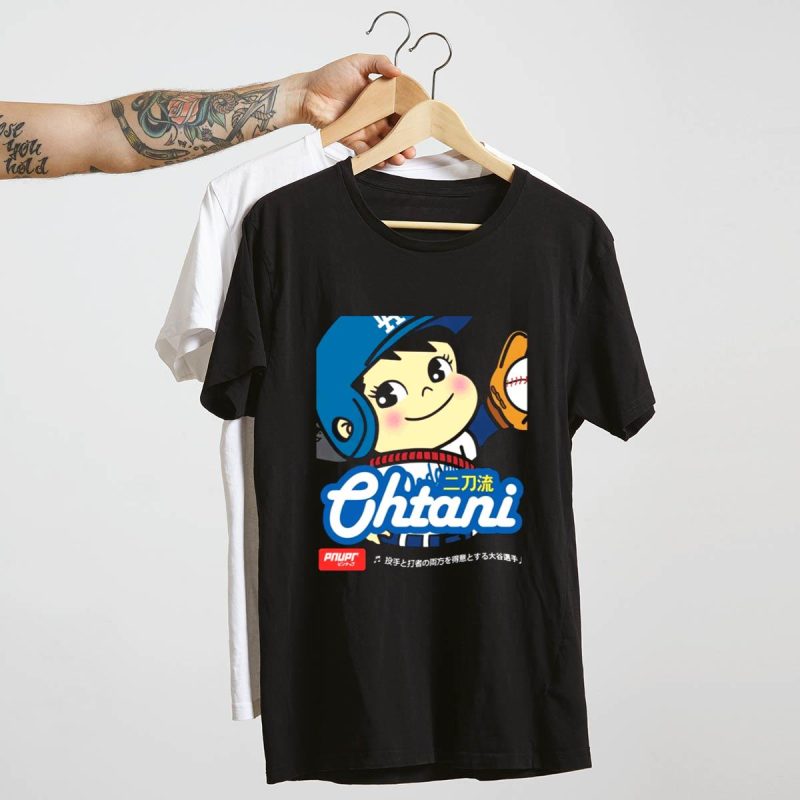 Peko Shohei Ohtani Cartoon Graphic T-Shirt for Fans - Image 4