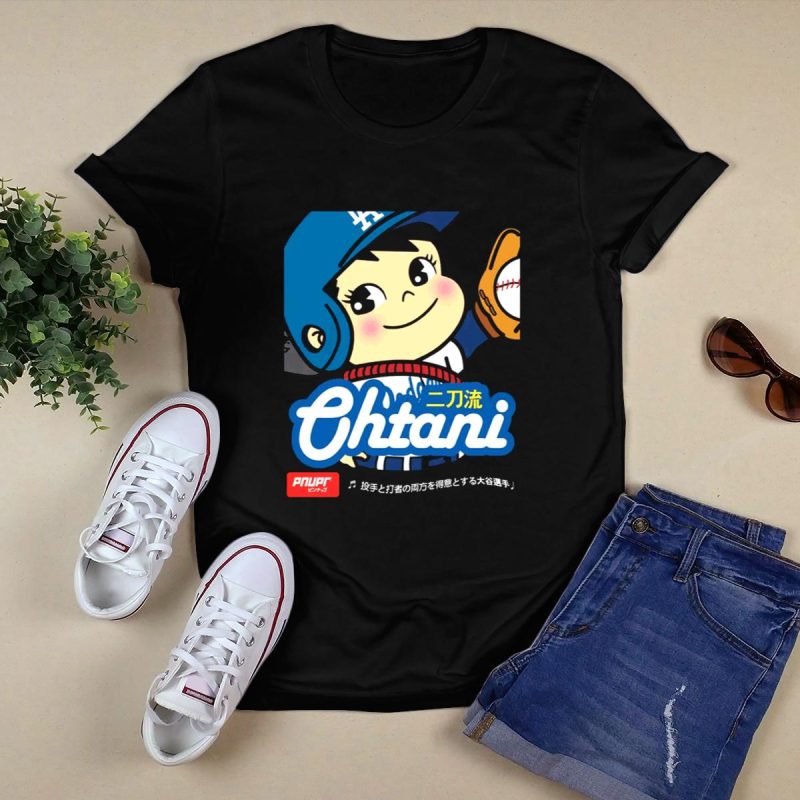 Peko Shohei Ohtani Cartoon Graphic T-Shirt for Fans - Image 5