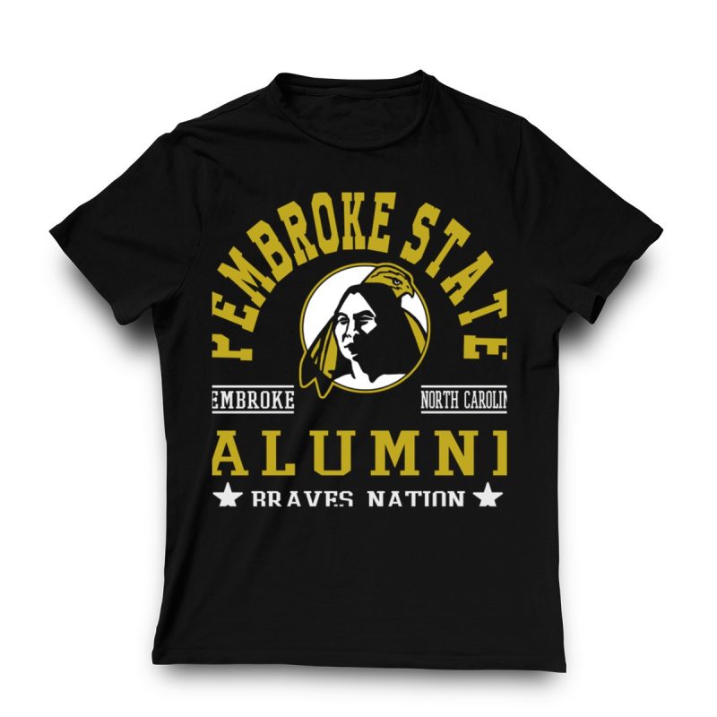 Pembroke State Alumni T-Shirt - Braves Nation, North Carolina Pride - Image 3