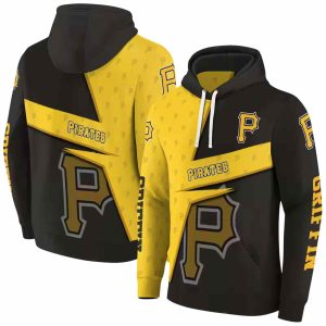 Peronalized Pittsburgh Pirates Abstract Shape All Over Print Hoodie