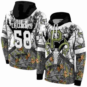 Peronalized Pittsburgh Pirates Forest Silhouette All Over Print Hoodie