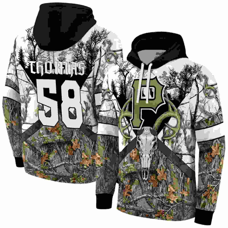 Peronalized Pittsburgh Pirates Forest Silhouette AOP Hoodie 1