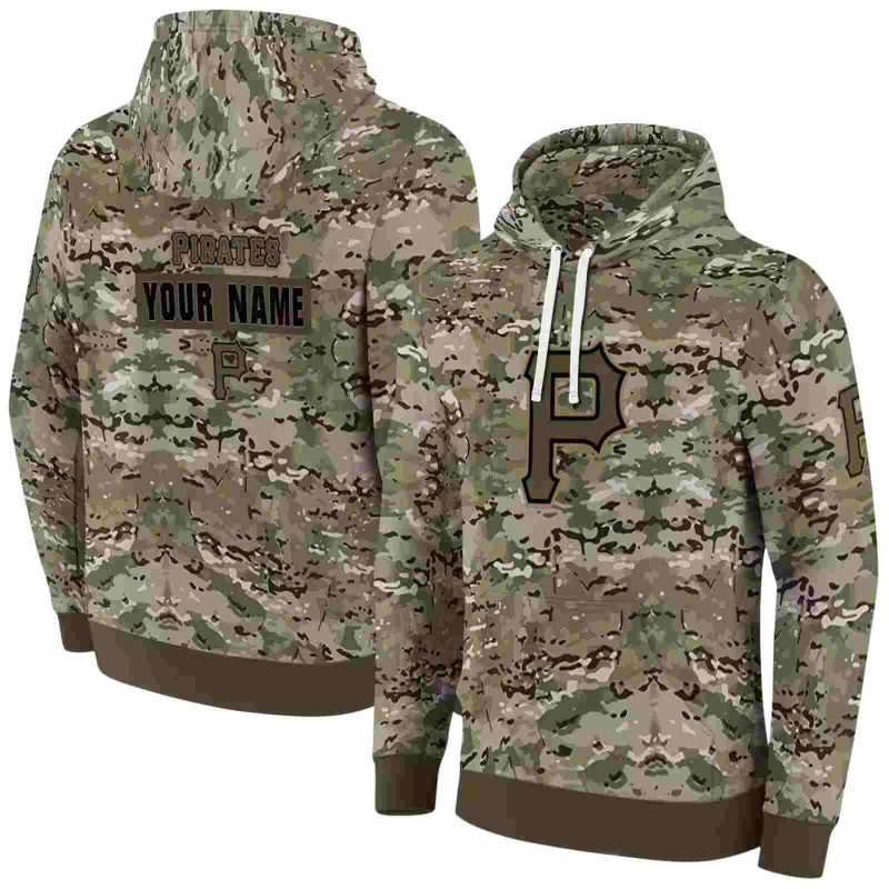 Peronalized Pittsburgh Pirates Military Style AOP Hoodie 1