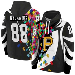 Peronalized Pittsburgh Pirates Puzzle Pieces All Over Print Hoodie