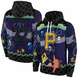 Peronalized Pittsburgh Pirates Sponge Cartoon Patrick Star All Over Print Hoodie