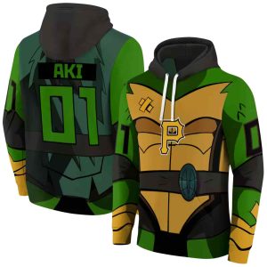 Peronalized Pittsburgh Pirates Superhero Armor All Over Print Hoodie