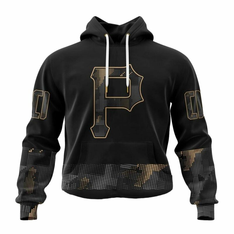 Personalized Pittsburgh Pirates Armed Forces Day Graphic Hoodie for Men/Women - Image 2