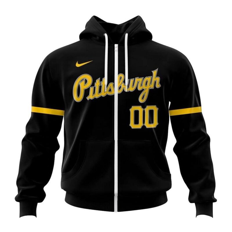Custom Pittsburgh Pirates Black All Over Print Unisex Hoodie - Perfect Gift - Image 3