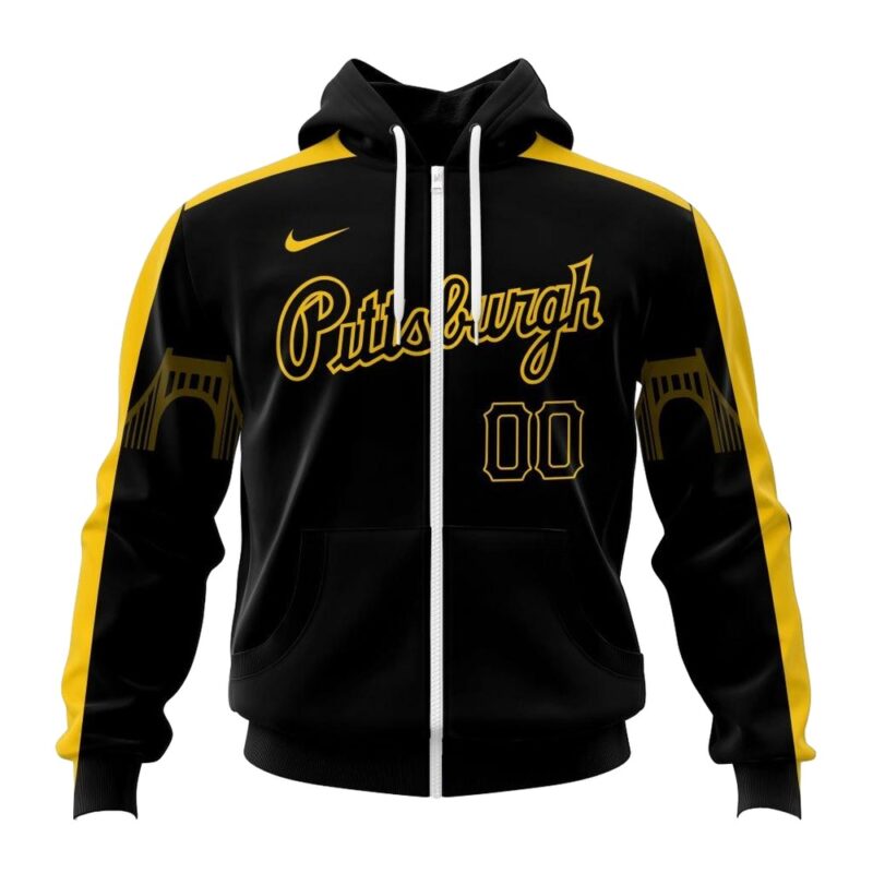 Custom Pittsburgh Pirates Bridge Graphic Hoodie - Unisex All Over Print - Image 3