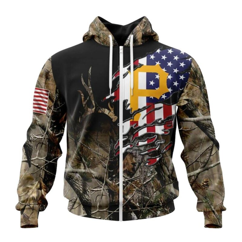 Personalized Pittsburgh Pirates Camo Realtree All Over Print Hoodie - Unisex Gift - Image 2