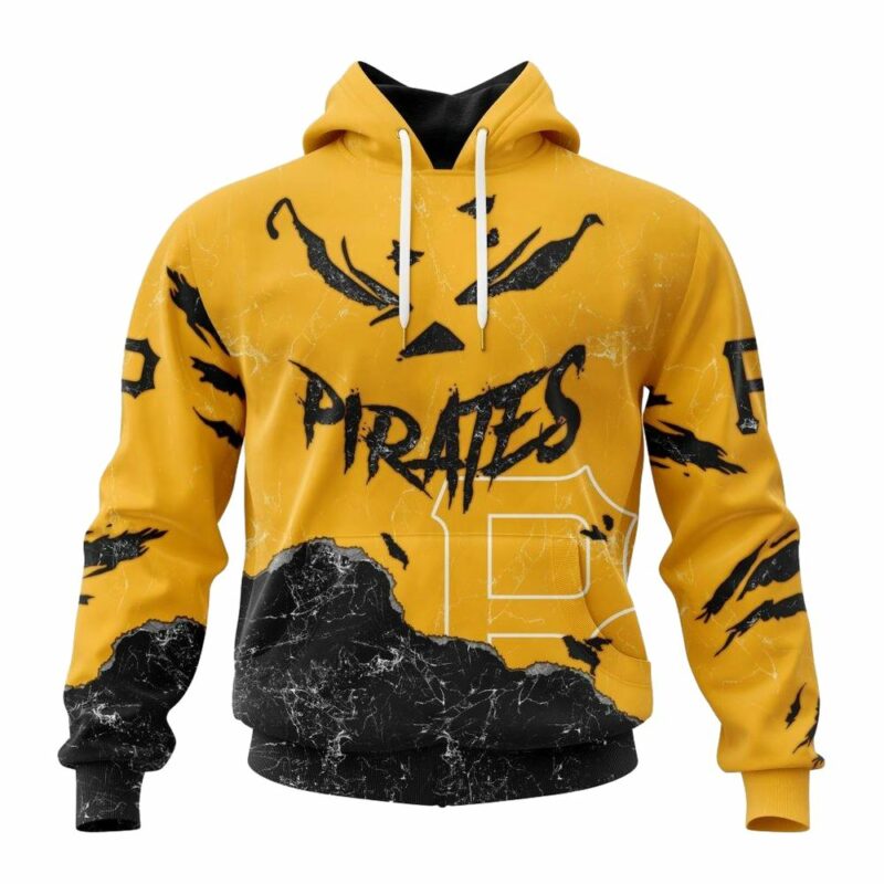Personalized Pittsburgh Pirates Jack O'Lantern Halloween Graphic Hoodie - Image 2