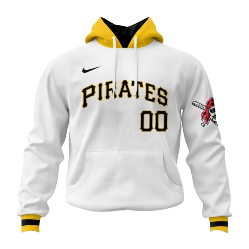 Personalized Pittsburgh Pirates Logo Heart Graphic Unisex Hoodie - Image 2