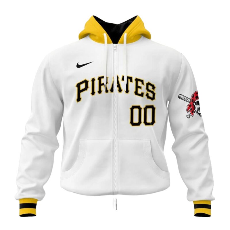 Personalized Pittsburgh Pirates Logo Heart Graphic Unisex Hoodie - Image 3