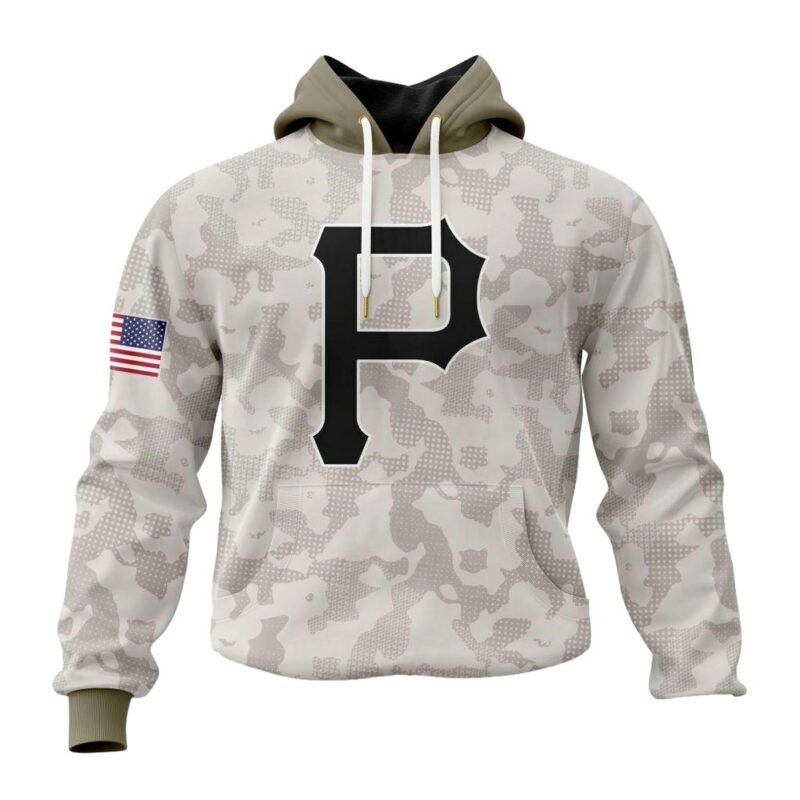 Custom Pittsburgh Pirates Armed Forces Day Graphic Hoodie for Men & Women - Image 2