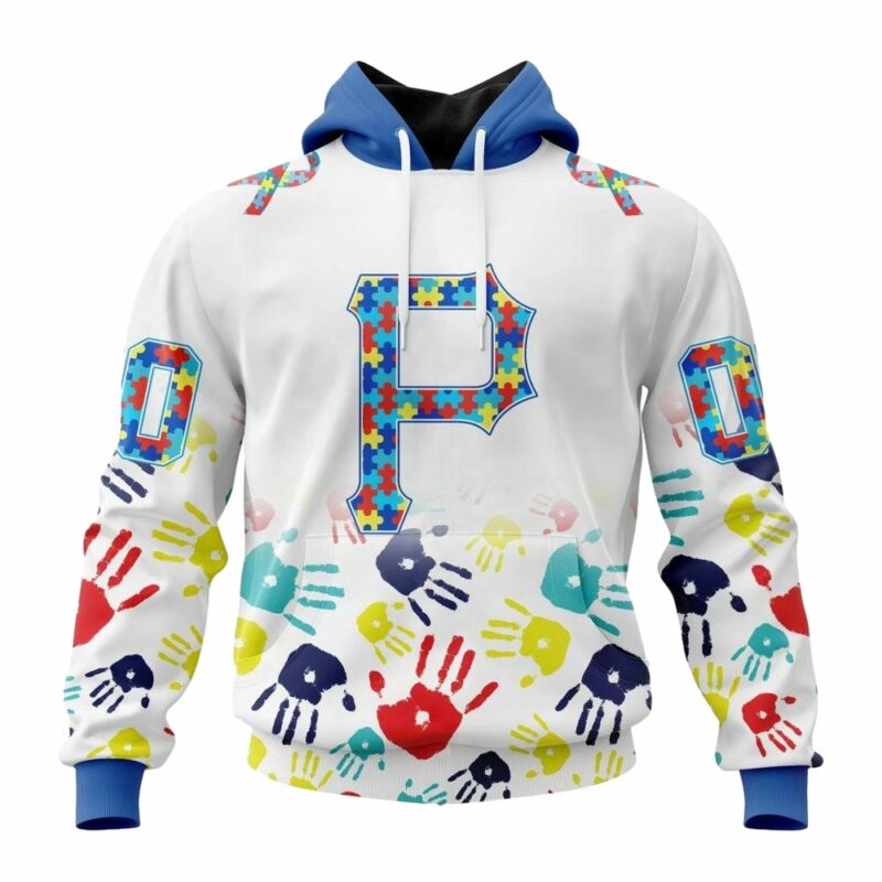 Personalized Pittsburgh Pirates Autism Awareness Graphic Hoodie for All Ages - Image 2