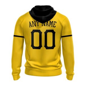 Custom Pittsburgh Pirates Yellow All Over Print Unisex Hoodie - Perfect Gift