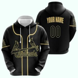 Personalized St. Louis Cardinals Graphic Hoodie – Unisex Number Print Gift