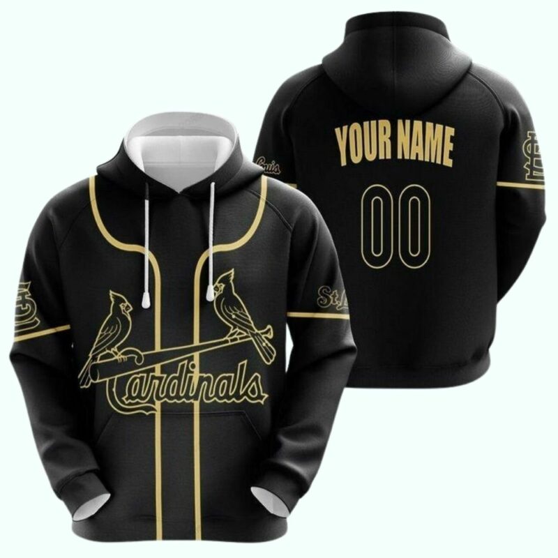 Personalized St. Louis Cardinals Graphic Hoodie – Unisex Number Print Gift