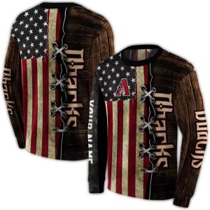 Personalized Arizona Diamondbacks American Pride All Over Print Sweatshirt
