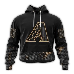 Personalized Arizona Diamondbacks Armed Forces Day Black All Over Print Hoodie