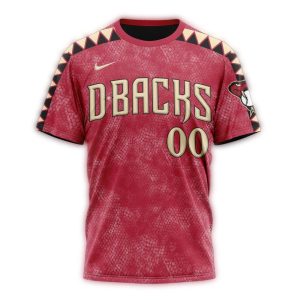 Personalized Arizona Diamondbacks Brush All Over Print T Shirt