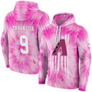 Personalized Arizona Diamondbacks Cancer Support Pink All Over Print Hoodie