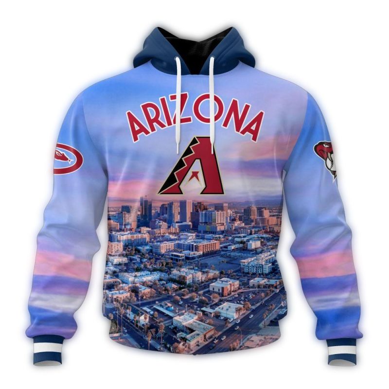 Personalized Arizona Diamondbacks Cityscape AOP Hoodie 1