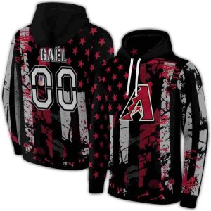 Personalized Arizona Diamondbacks Distressed Flag All Over Print Hoodie